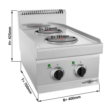 Commercial Hotel Restaurant Kitchen Appliances Freestanding 6 Burners Stove Grill Electric Hot Plate Cooker with Cabinet Oven Ehk400-E