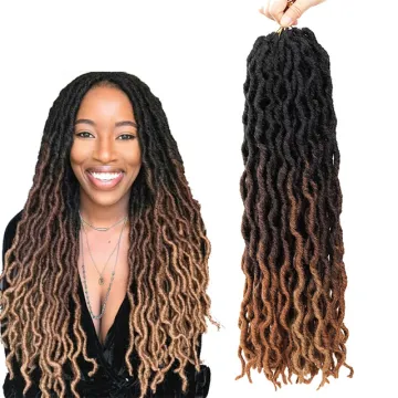 Jumbo Braids Wavy Curly Crochet Braid Hair Synthetic Nu Gypsy Locs Hair Extensions Goddess Faux Locs Gypsy Locs