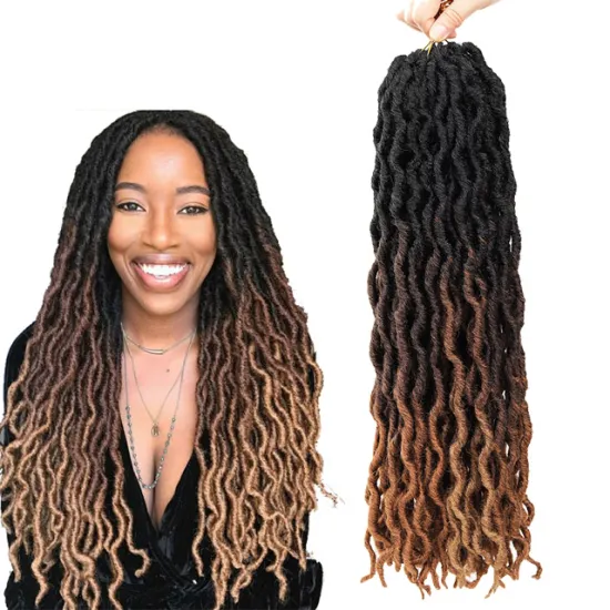 Jumbo Braids Wavy Curly Crochet Braid Hair Synthetic Nu Gypsy Locs Hair Extensions Goddess Faux Locs Gypsy Locs