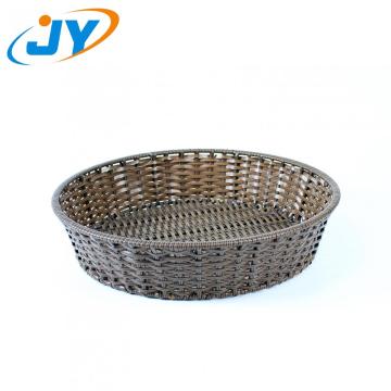 Handweaved food safety supermarket plastic fruit basket