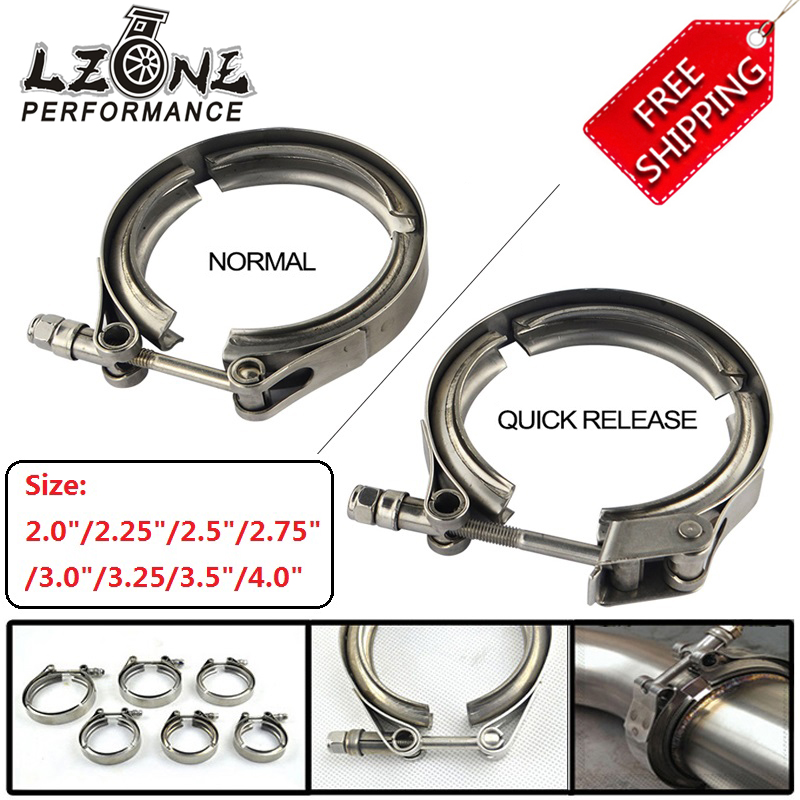 FREE SHIPPING STAINLESS STEEL 304 TURBO / INTERCOOLER / DOWNPIPE / DOWN PIPE / HOSE NORMAL OR QUICK RELEASE V Band CLAMP