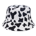 Cappelli da pescatore modello mucca bianco nero