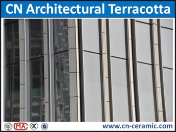 A grade terracotta facade panels, terracotta stick, terracotta wall tiles
