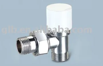 Brass radiator valves with lockshield