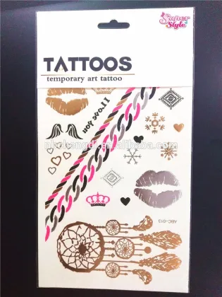 SUPER STYLE Skin Jewelry gold foil tattoo sticker
