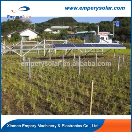 Solar panel farmland mounting system