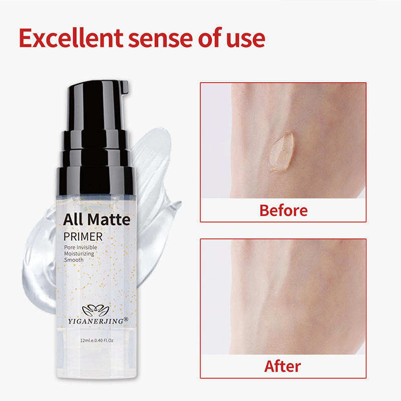 12ml Makeup Base Face Primer Gel Invisible Pore Light Oil-Free Makeup Finish No Creases Not Cakey Foundation Primer Cosmetic