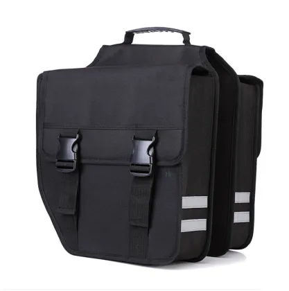 Black Mountain Bicycle Double Luggage Bag - Saddle Bag Bicycle Carrier