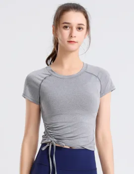 Women Jogger Sport Sexy High Elastic Summer Shirt