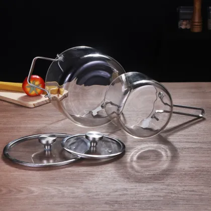 High Borosilicate Glass Cooking Pot & Cookware - Glass Milk Pot