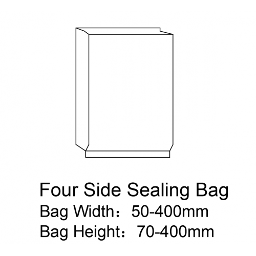 4 sides & central sealing bag making machinery