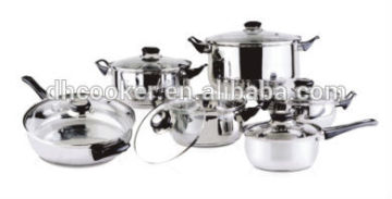 12 PCS Stainless Steel Cookware Set