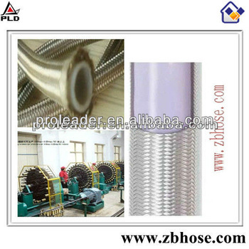 China Stainless Steel Braided PTFE Teflon Hydraulic Rubber Hose SAE R14