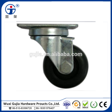 Medical caster, Nylon yoke caster with TPR wheel PP center, ball bearing CA-3