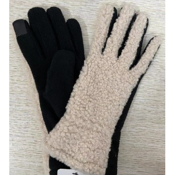 Winter Fabric BORG Gloves ladies