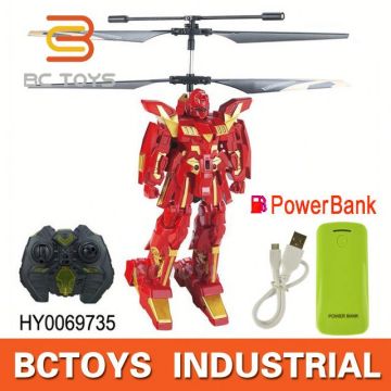 Best selling toy 2014 fighting robot 2 channel gyro sound light rc fighting helicopter service station power bank HY0069735