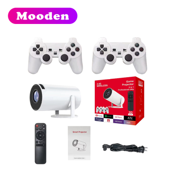 L M300 Max Game Projector: 64GB, 10000 Games, Android, WiFi, 2 in 1 with Joysticks