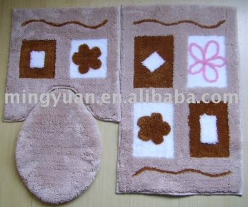3pc bathroom mat