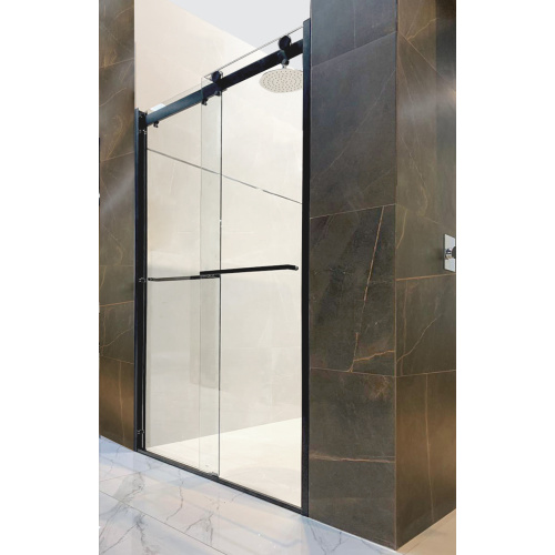 Bathroom Shower Cabins Black Aluminum Sliding Door Glass Shower Room Factory
