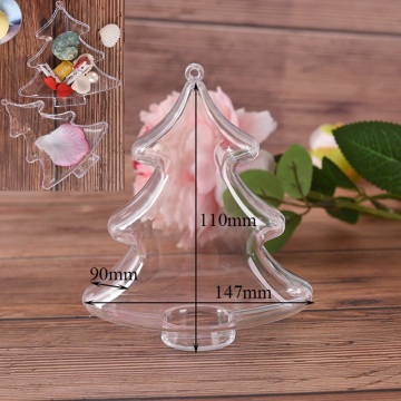 1X DIY Fizzy Sphere Tree Shape Clear Plastic Bath Bomb Molds Chocolate Plastic Transparent Bath Bomb Mould