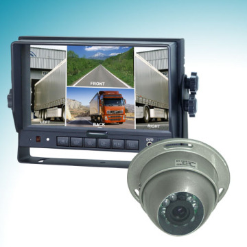 CCTV Camera System with 7 Inch Quad View Monitor (MO-136D, CD-055)
