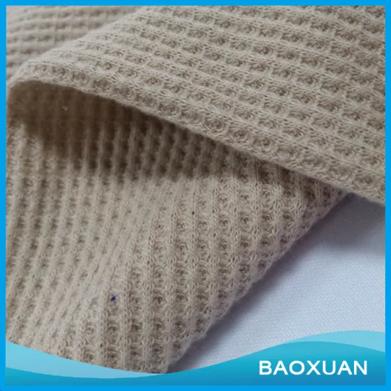65%cotton 35%polyester solid waffle fabric for garment