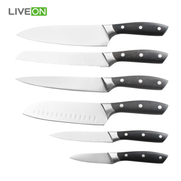 14pcs Set de cuțit de bucătărie profesionist cu bloc de lemn