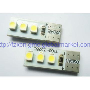 Car LED bulbs Canbus T10 6SMD 3528