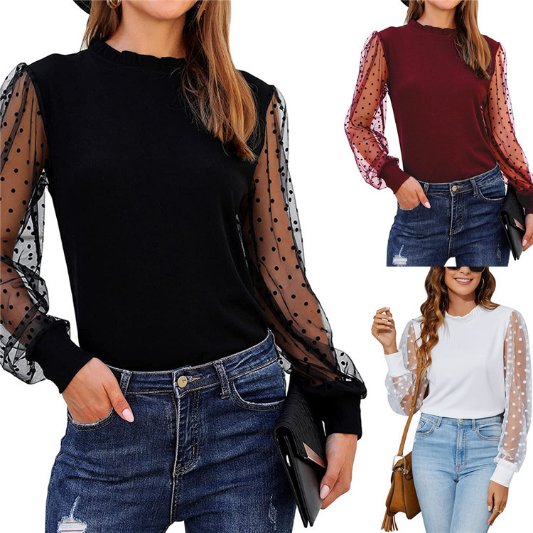 Womens Mock Neck Tops