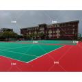 Mini-Sized PP Outdoor Interlocking Sport Flooring para multiuso local