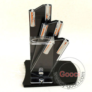 4- Piece NEW Acrylic 3" or 4" / 5" / 6" / inch peeler Knife Holder ceramic knife Cutlery