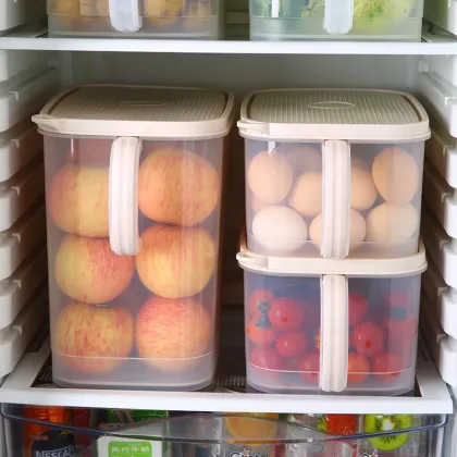 PP Plastic Food Fresh Vegetable Organizer Storage Box