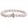 Perles rondes de pierre précieuse de 8 mm avec bracelet à charme de tortue plaquée en argent
