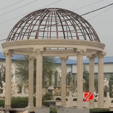 Garden stone gazebo tent