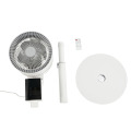 Hochwertiger weißer Standventilator mit Fernbedienung und LED-Anzeige