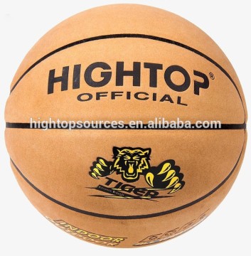 TOP Quality Genuine Leather Laminated stress basketball ball for Match, Training