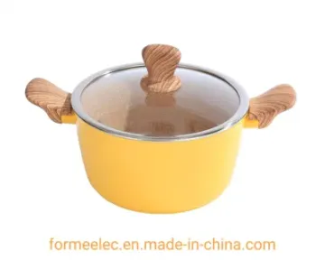 Maifan Stone Cookware Granite Non-Stick Casserole 26cm Marble Coating Aluminum Saucepot
