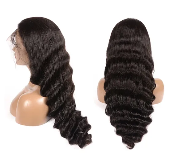 Cuticle Aligned Virgin Indian Hair Raw Unprocessed Lace Frontal Wig Loose Deep Wave Women Human Hair Lace Front Wigs