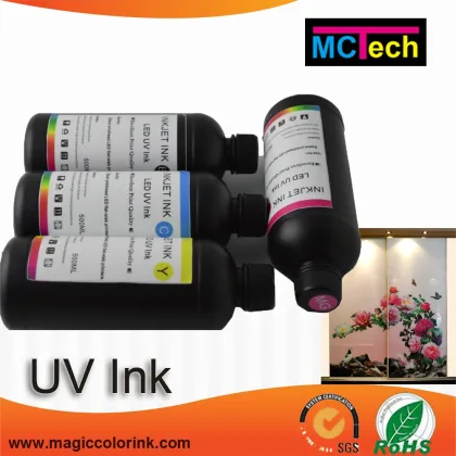 Alibaba best sellers Factory CMYK White and Varnish uv ink for mutoh valuejet 426uf flated printer