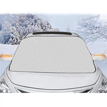 Protecteur de couverture de pare-brise universelle: Film d'aluminium Shade Sun pour le gel d'hiver, la neige, la glace, la pluie et la protection contre la poussière
