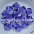 Unterschiedliche Größe und gemischte Farbe Lucite Bicone Transparent Acryl Perlen Spacer