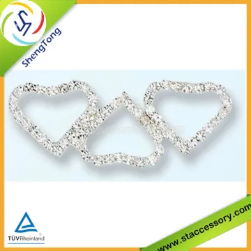 wholesale shoes buckle heart shape shoes buckle decorative shoe buckles