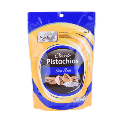 500 g plastik cashewnødder pacaking pose med lynlås