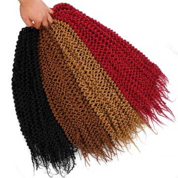 Synthetic Ombre Braiding Hair Extensions Water Wave Crochet Blonde Hair Bundles passion twist hair