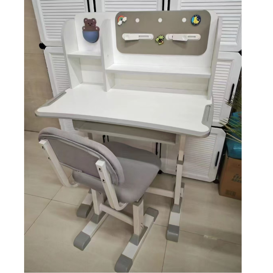 Ergonomic Height-adjustable Kids Study Table And Chair Set, High ...