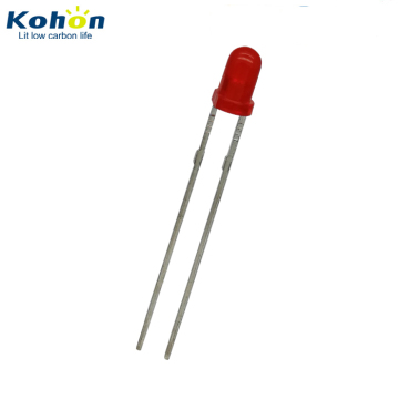 5-10 mcd 3mm Round Red Lens Diffused LED