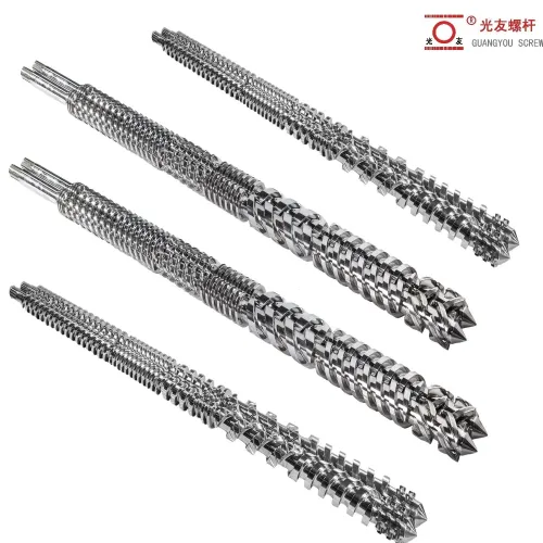 Chrome-Plated Precision-Machined Bimetallic WPC Floor Parallel Twin Screw at Barrel Para sa Extruder