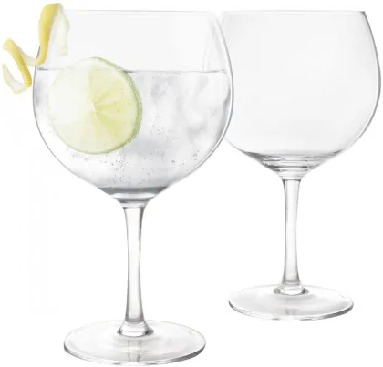 hand blown wine glass gin tonic glass