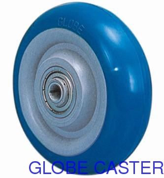 Blue PU Caster Wheel/ Single Wheel, Various Sizes Available,MOQ:100PCS