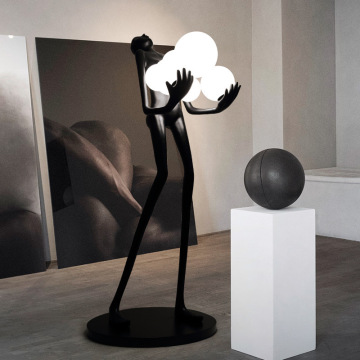 Humanoid Art Floor Lamp for Hotel Room and Living Room Decor